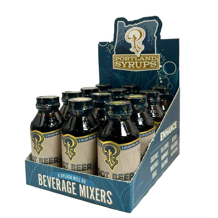 Portland Syrups - Venta al por mayor Preparado/sirope para cóctel - Root Beer Syrup 3.4 oz - mezclador de bebidas para cocteles/mocktail
