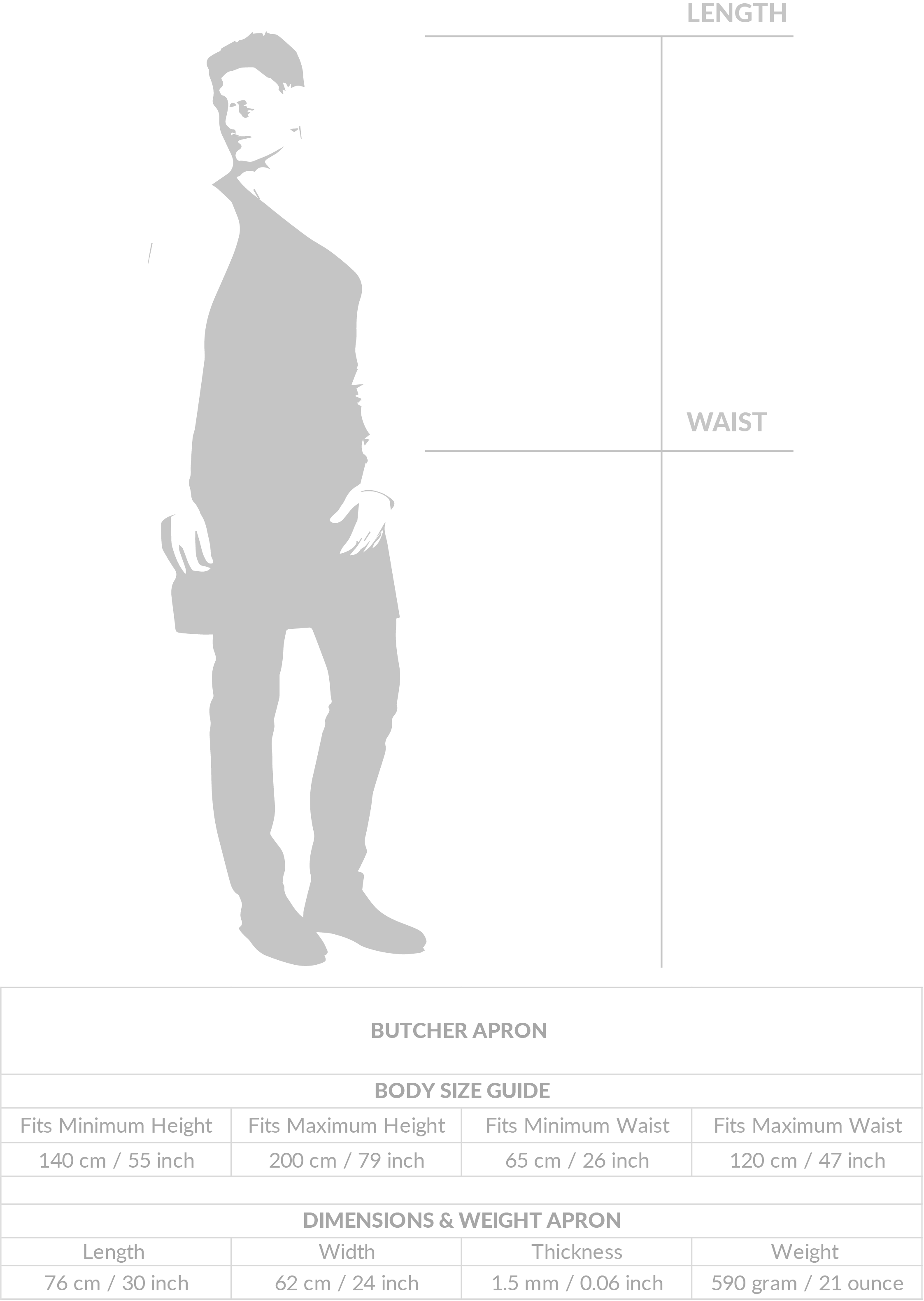 Stalwart Crafts - Wholesale Apron - Leather One-Strap Traditional Butcher's Apron8