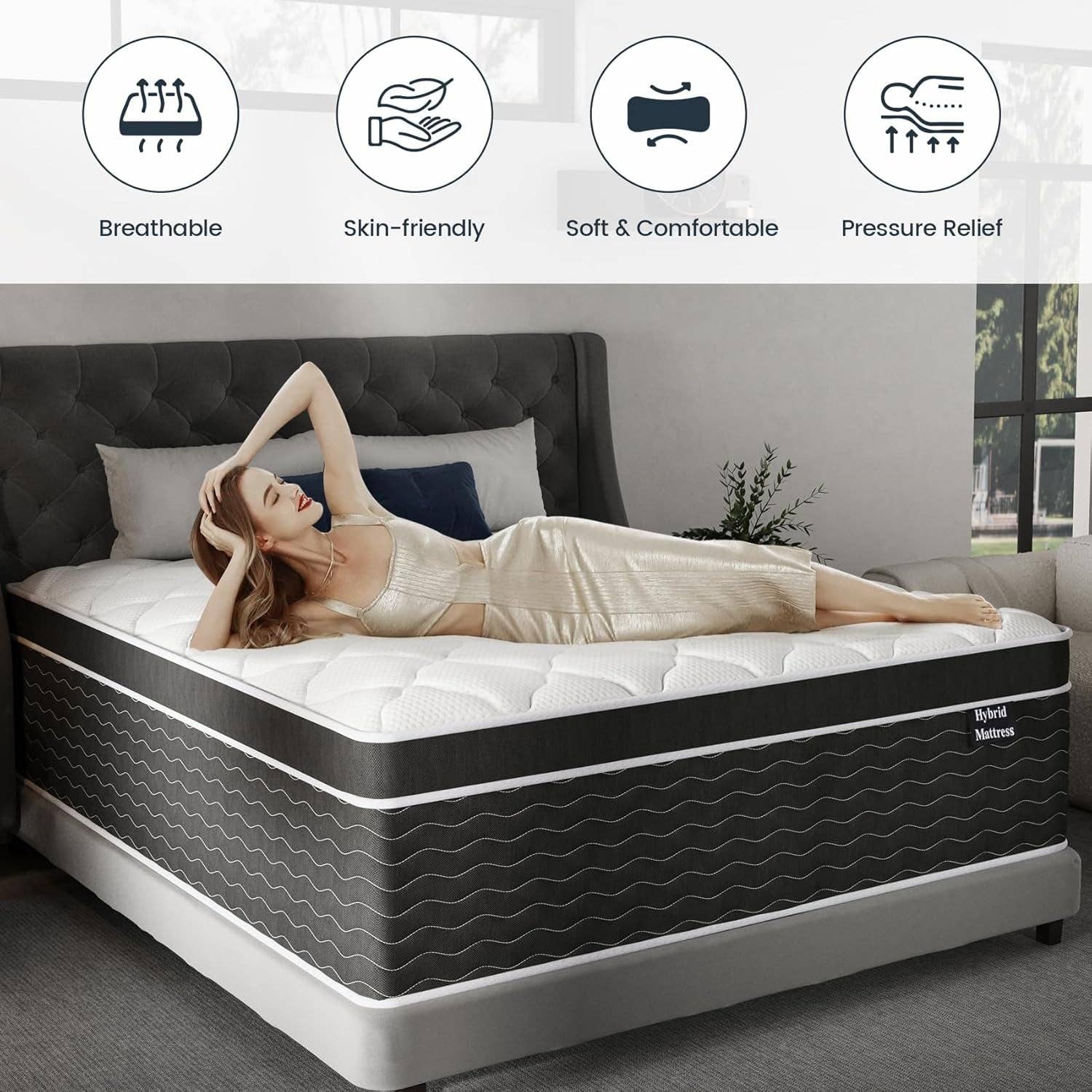 ShipItFurniture - Wholesale Bed - King Size Mattress 12 Inch Gel Memory Foam Deluxe Edition4