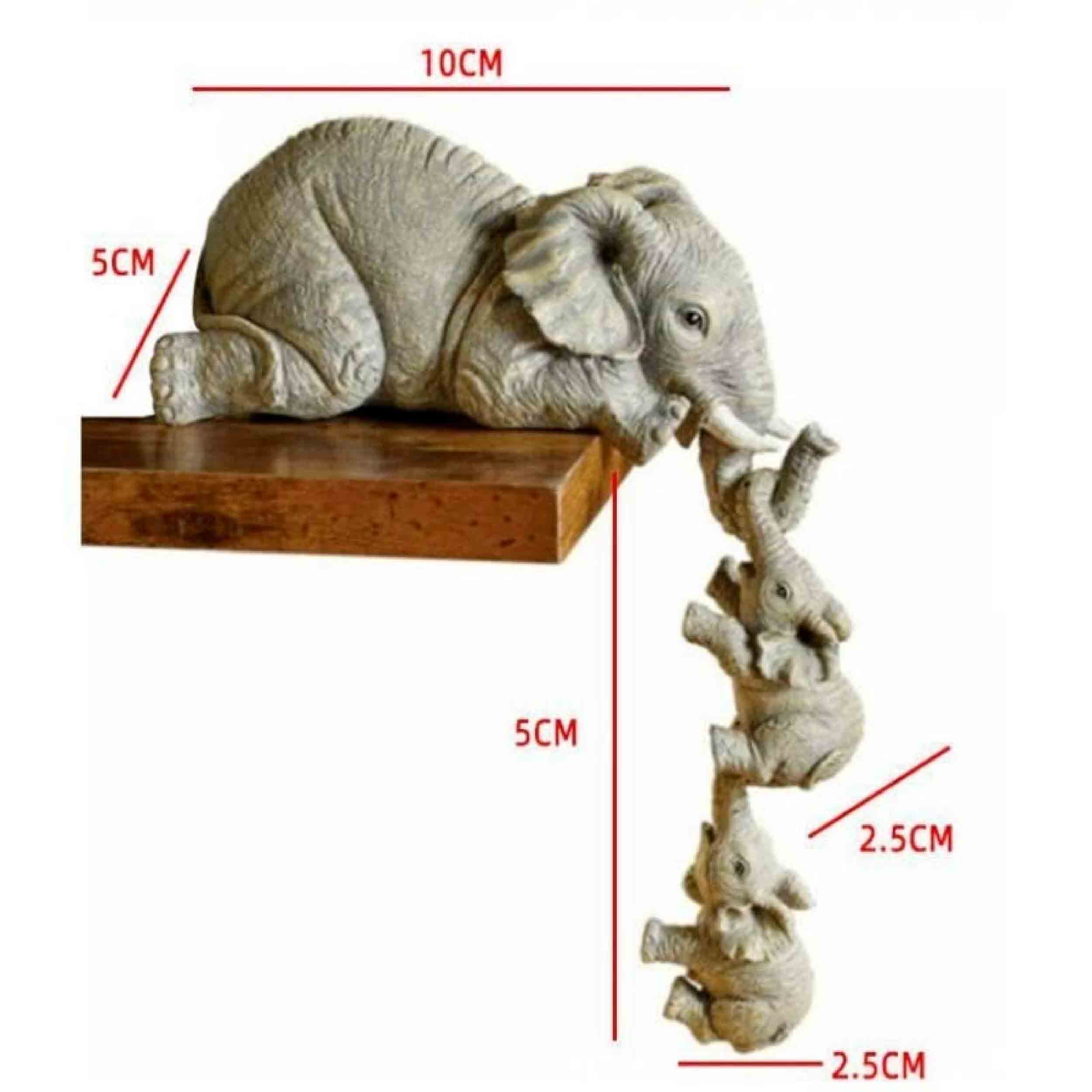 La Bella Monte - Wholesale Decorative Figurine - Elephant Holding Baby Sets For Gift HomeHoliday Décor4