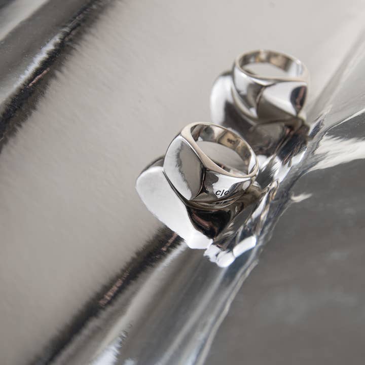 Crés-cere Rings - Wholesale Signet Ring - Stockholm - 925 Sterling Silver Signet Ring - Men