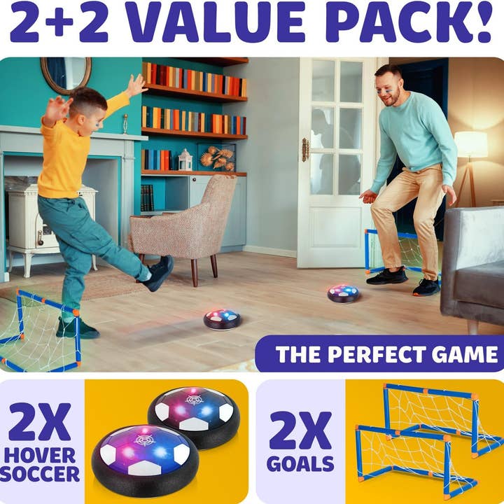 Atlasonix - Wholesale Sporting Game - Kids & Baby - Hover Soccer Ball (2 Floating Disk + 2 Goals) 1