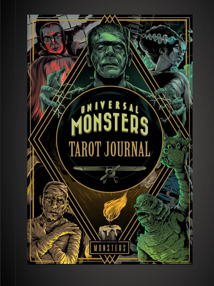 Diario dei Tarocchi dei Mostri Universali per la vendita all'ingrosso da parte di Insight Editions UK