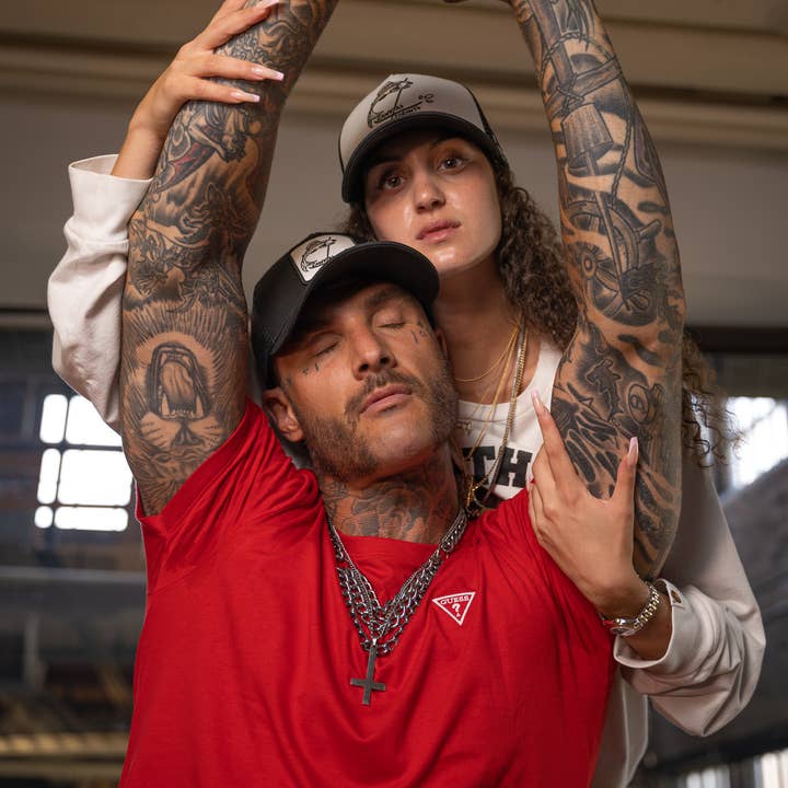 Set de regalo de 2 piezas de lona camionero/sombrero de salmón para venta al por mayor de Canvas Toronto