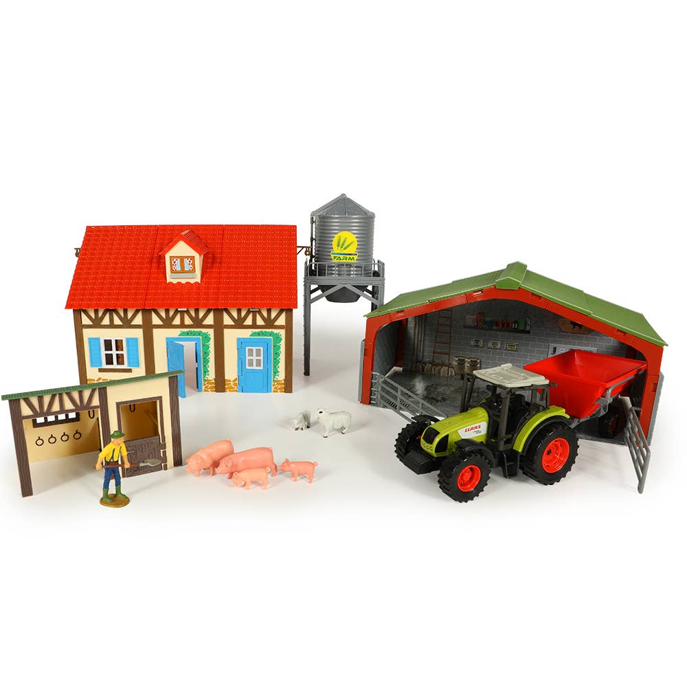 Starlux - Wholesale Toy Car/Truck - Kids - Complete Farm Set + Tractor + Silo + Animals - 8022448