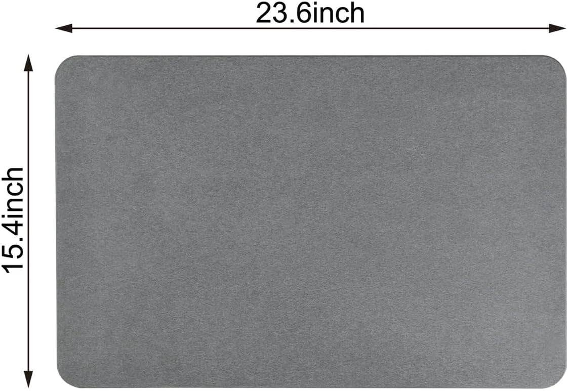 J&V TEXTILES – wholesale Bath mat – 4 Colors! - 24'' x 15'' Diatomaceous Quick-Drying Stone Bath Mat6