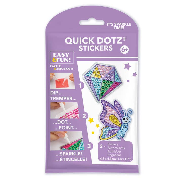 Diamond Dotz BIG DOTZ Sticker - Butterfly Sparkle for wholesale by Toysmith