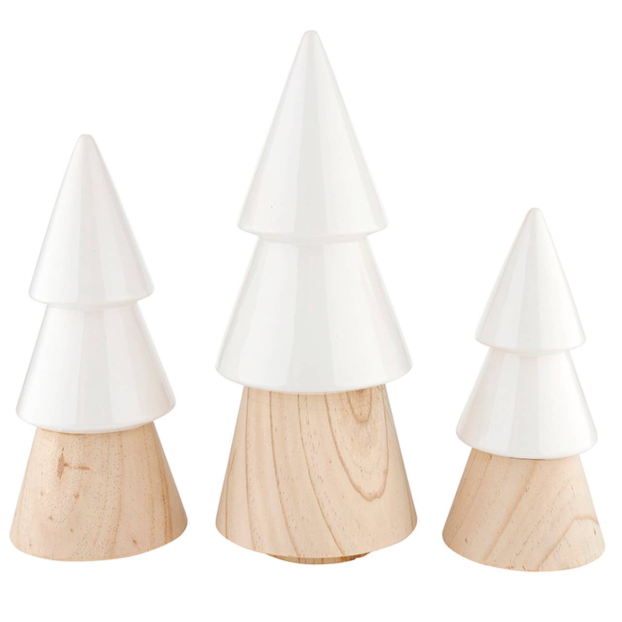 Santa Barbara Design Studio by Creative Brands - Wholesale Christmas Decoration - Ceramic + Wood Tree Set0