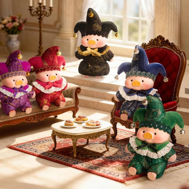 LuLu el Cerdito - Llavero de Peluche Triángulo PVC Caja Sorpresa para venta al por mayor de Joyify Pty Limited