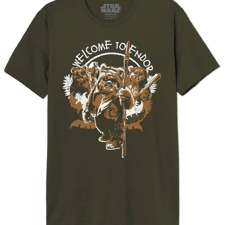 T-shirt STAR WARS - BENVENUTI SU ENDOR per la vendita all'ingrosso da parte di COTTON DIVISION