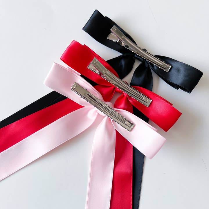 Antler & Acre - Wholesale Hair Clip - Women's - Satin Bow Hair Clip9