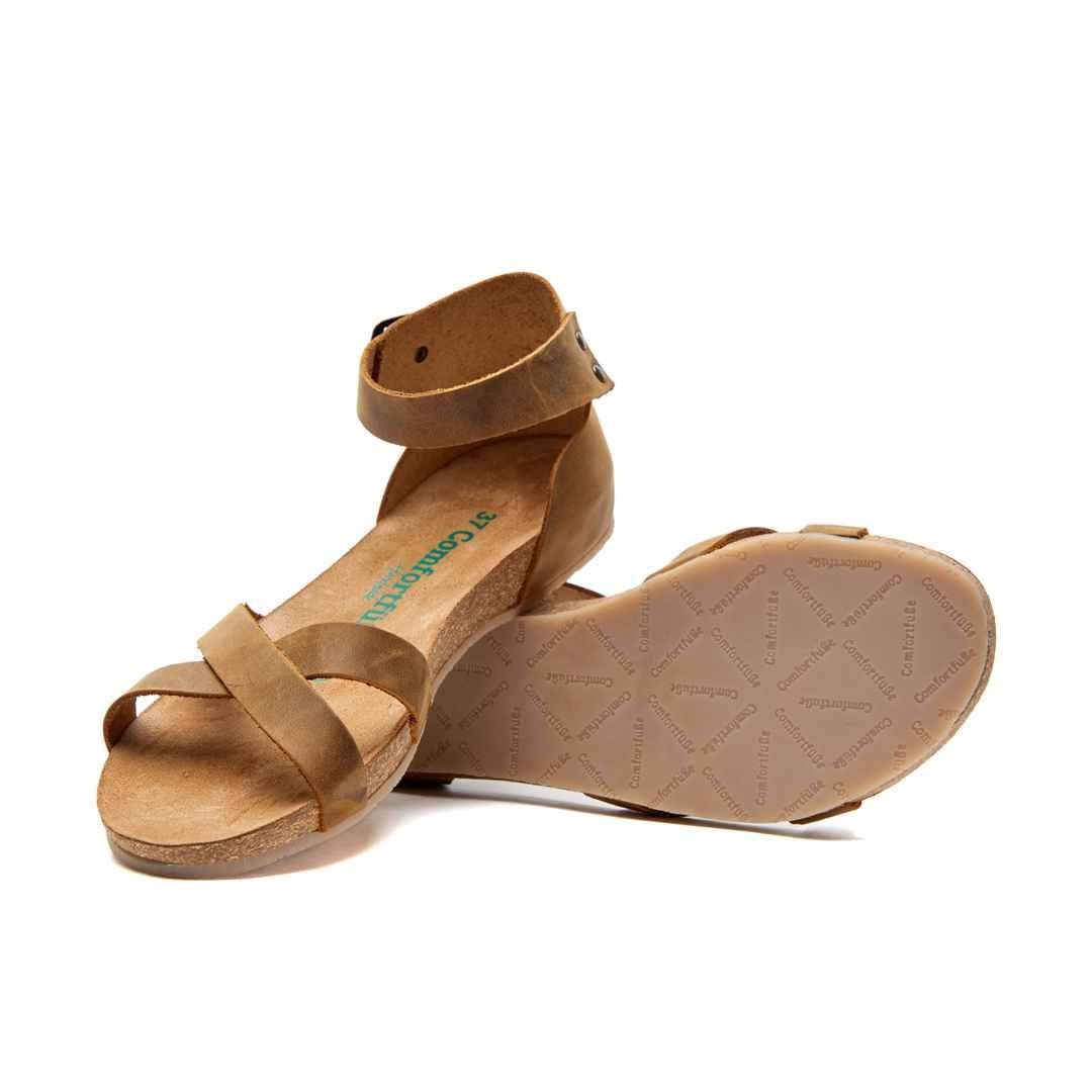Comfortfusse - Wholesale Sandals - Women's - Milano - Genuine Leather Flat Sandals22