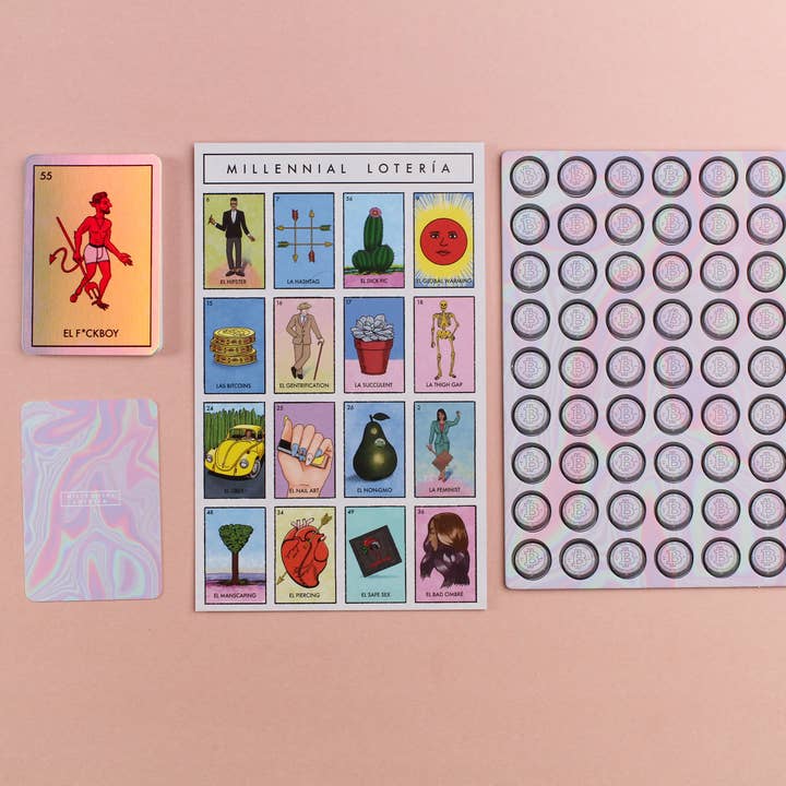 Blue Star Fiesta - Wholesale Board Game - Millennial Loteria Board Game: El Adult Expansion Pack1