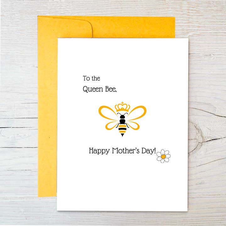 The Raven’s Edge Studio - Wholesale Mother's Day Card - Plantable Card | Mother’s Day Card | To the Queen Bee