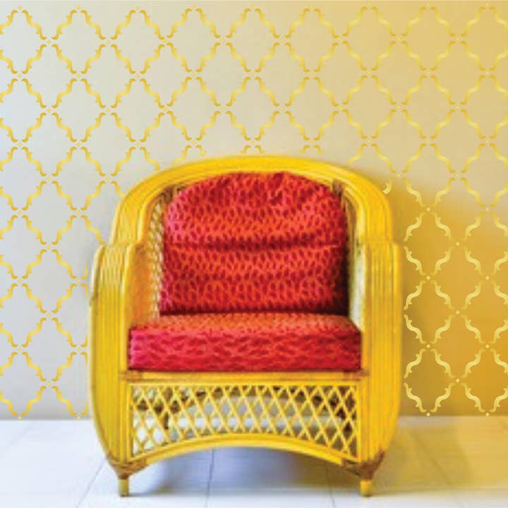 Craft Kreatively - Wholesale Stencil/Craft Die - Moroccan Trellis Stencil | Reuseable | Mylar | 1 size1