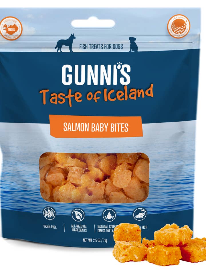 SALMON BABY BITES for wholesale by Gunni's Pet