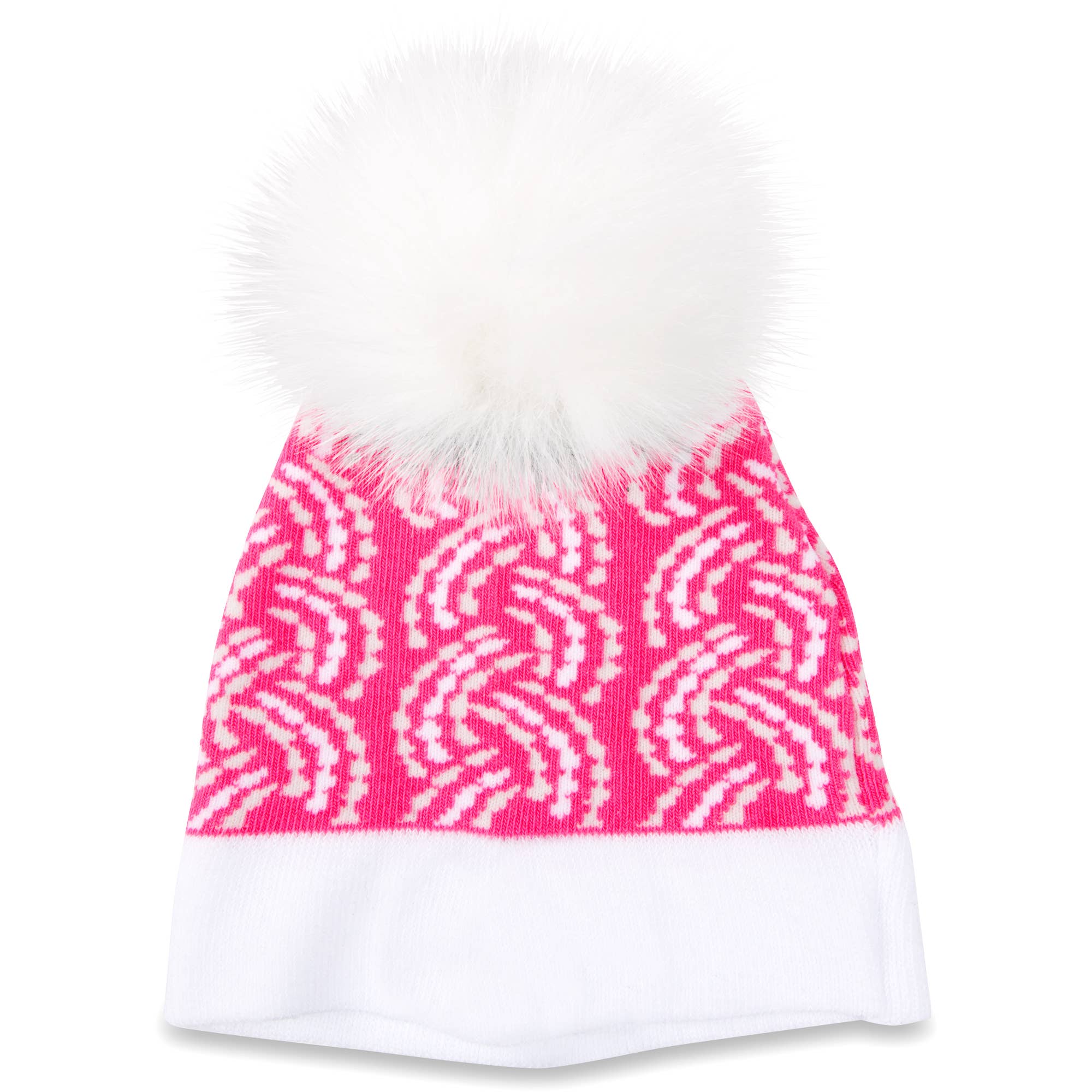 Pavilion - Vendita all'ingrosso Cappello - Neonati - Cappello a Maglia Rosa con Pom Pom - Coniglietto della Neve (12-24 Mesi)2