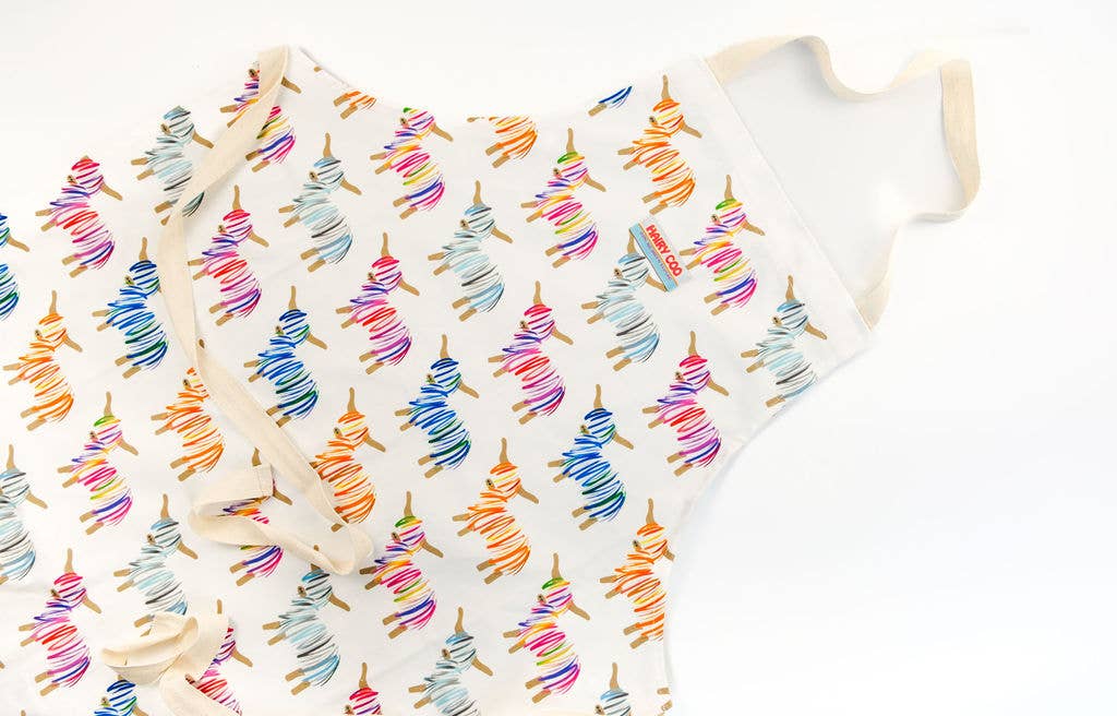 Hairy Coo - Wholesale Apron - Highland Cow Apron - Born and Bred in Scotland2