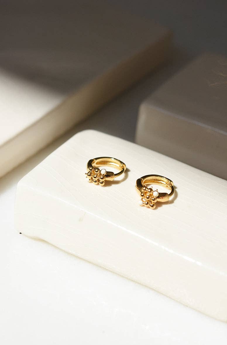 Judith Benita – wholesale Hoop earrings – Trame Mini hoop earrings5