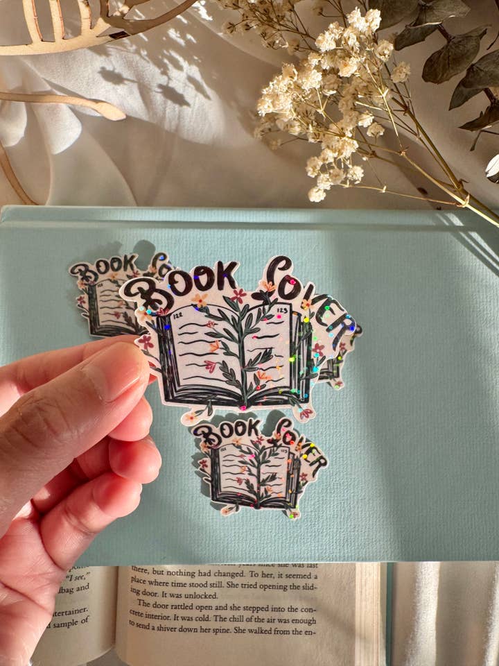 Book Lover Holographic Sticker | Bookish Sticker for wholesale by Arts By BooksNMae