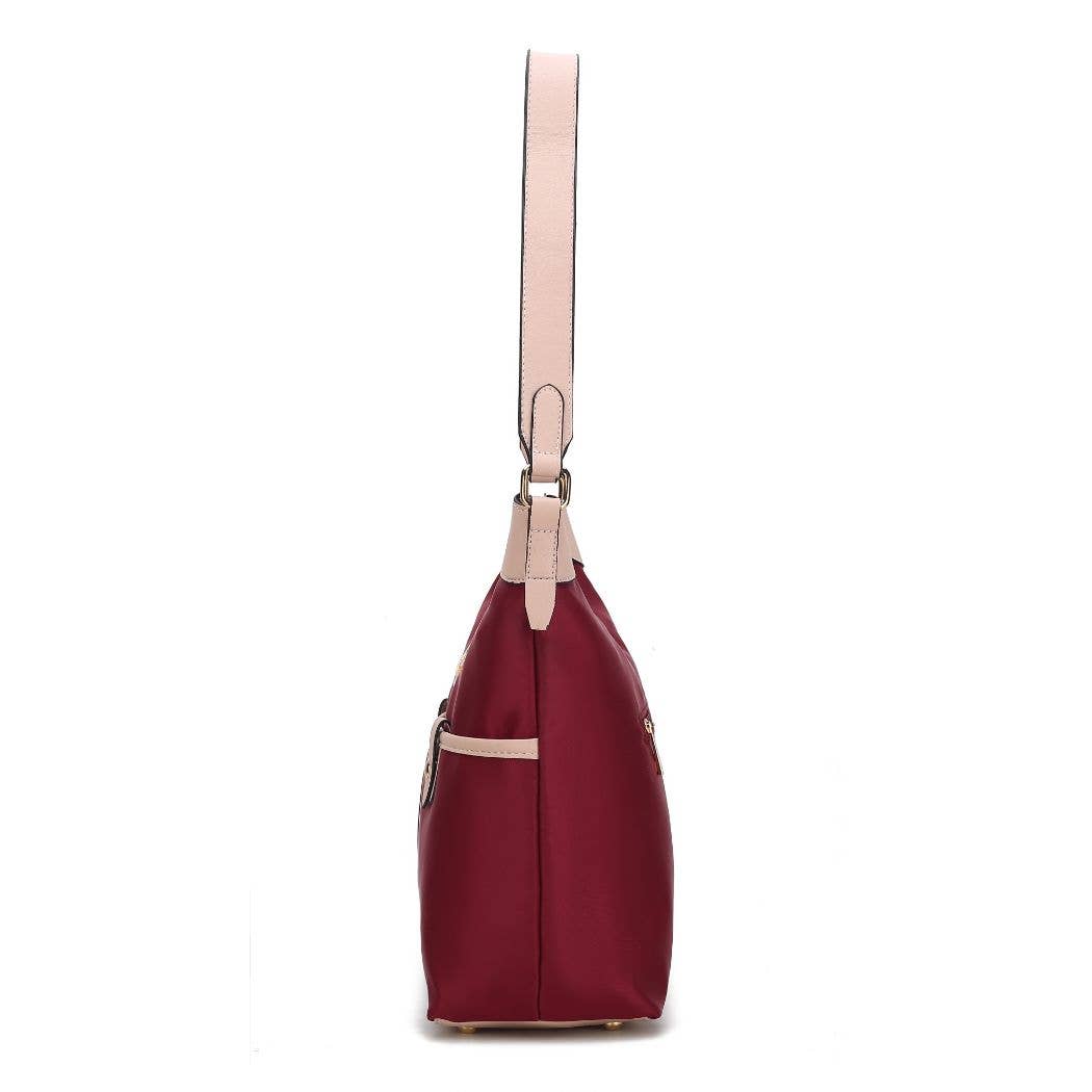 MKF Collection - Vendita all'ingrosso Tracolla - Donna - Borsa a tracolla Harper con portafoglio in pelle vegana di Mia K15