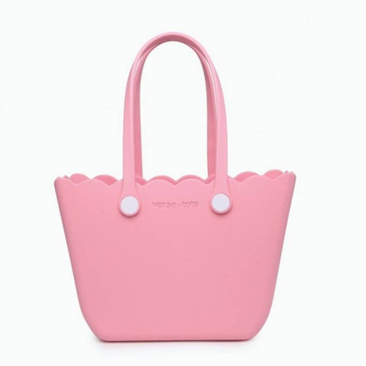 MiMi Wholesale - Wholesale Tote Bag - Women's - V2335 Rose Scalloped Versa Tote w/ Interchangeable Straps13