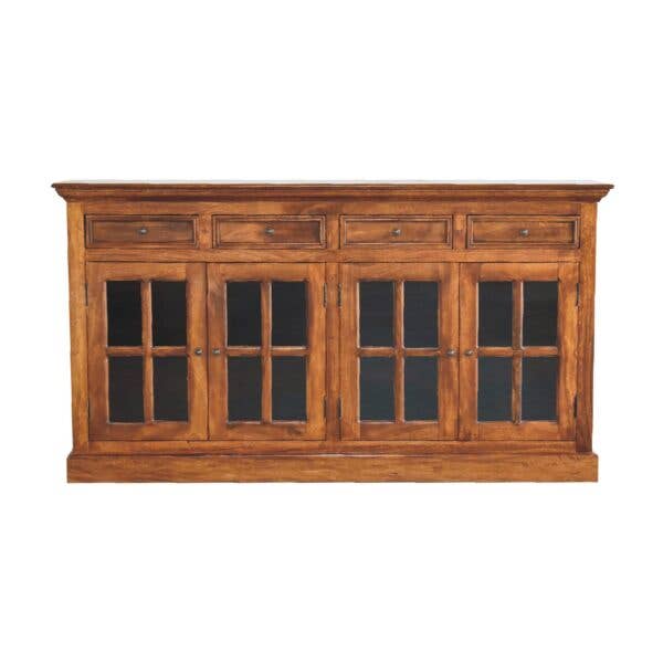 Large Chestnut Sideboard with 4 Glazed Doors for wholesale by Artisan Furniture