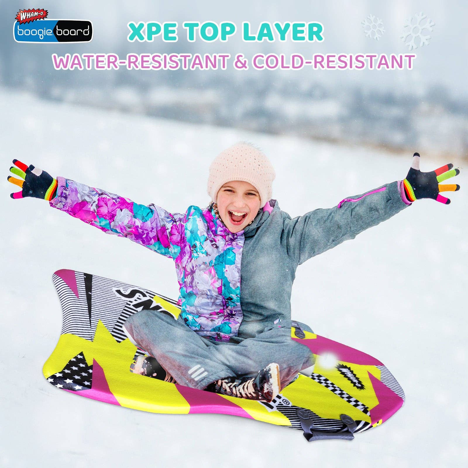 Sixale - Wholesale Sporting Accessories - Wham-O Snowboogie Air Thunder 40" Single Rider Snow Sled (Square)17