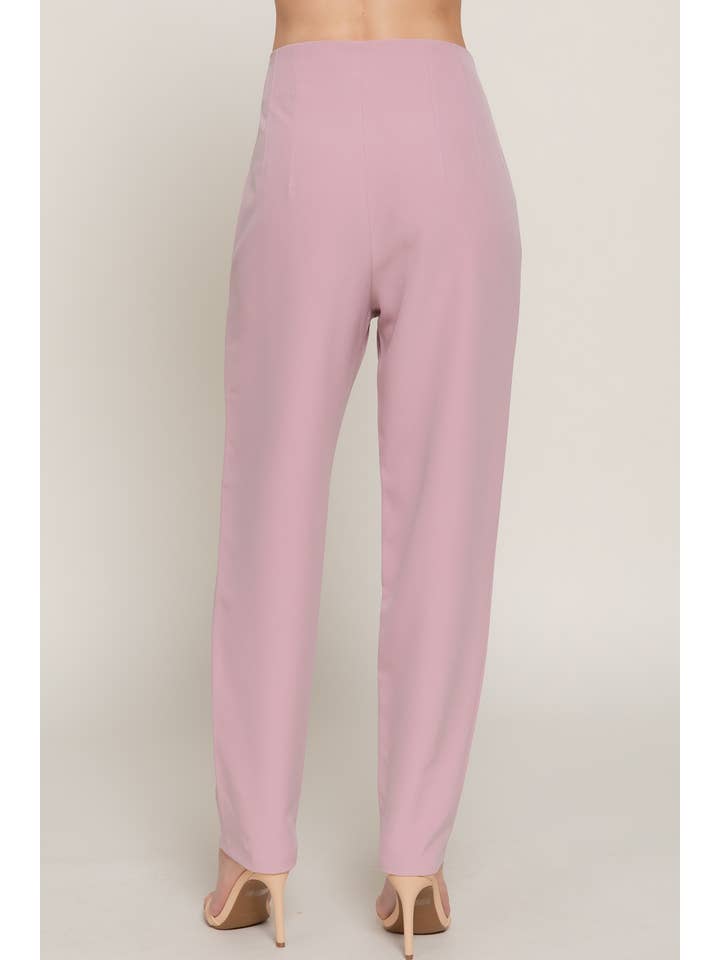 Active Basic | Active USA - Wholesale Pants - Women's - High Waist Pintuck Detail Long Pants38