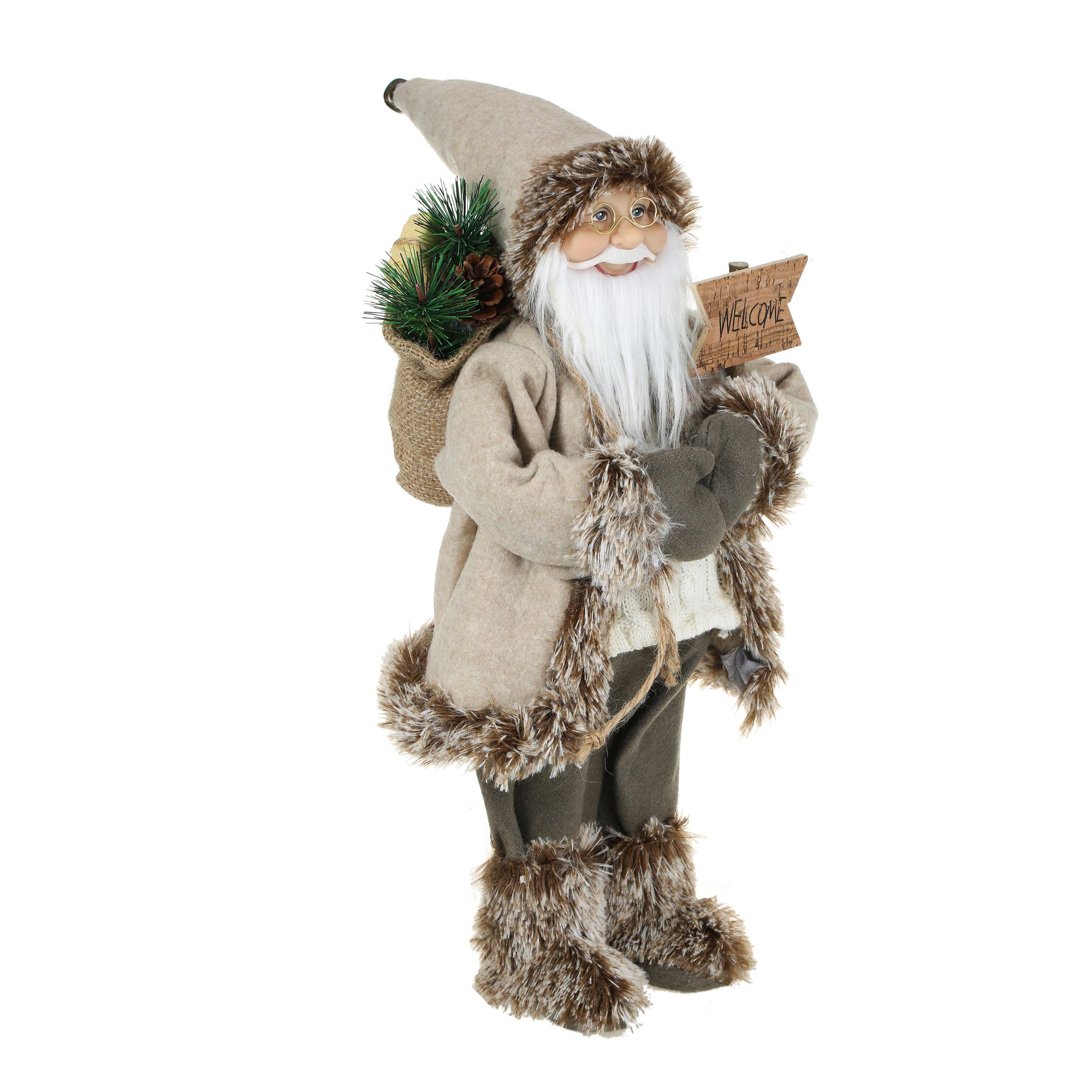 SINT - Wholesale Christmas Decoration - SINT 18 Inch Christmas Standing Santa Claus Doll Statue Figurine Ornament13