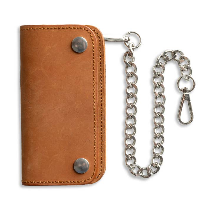 PEQUENO CAMIONISTA - Carteira de Pele Curtida a Vegetal Herança Ferrugem por atacado de USA Leather Shop