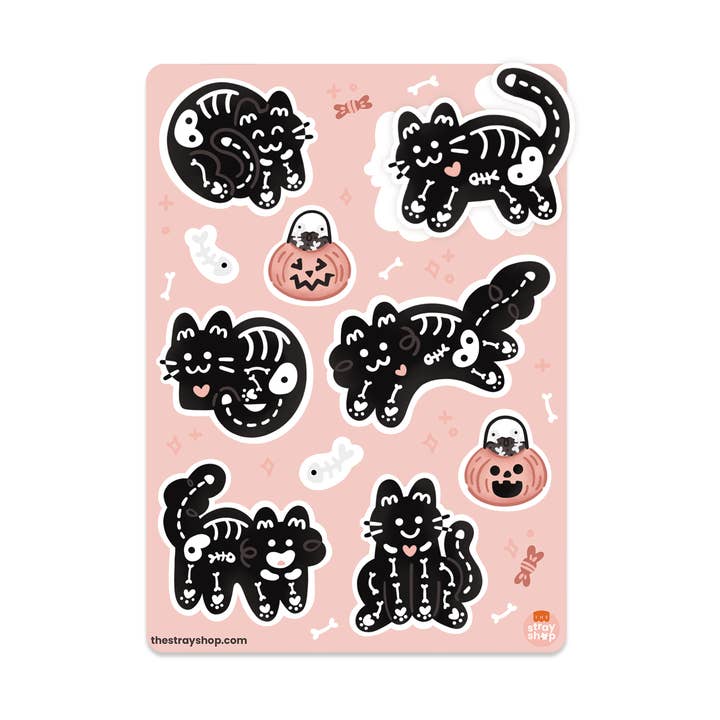 Kitty Bones Sticker Sheet and other Purchase Wholesale vendita di perline strass e cristalli. Free Returns & Net 60 Terms on Faire trending on Faire.