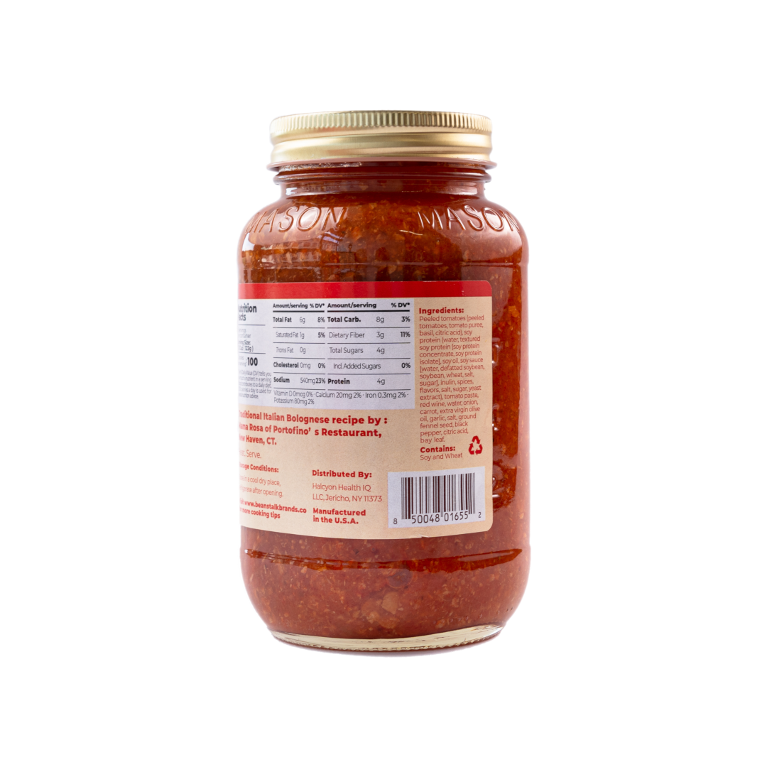 BeanStalk Brands - Wholesale Sauce - Bolognese Sauce - Case of 6 Jars3