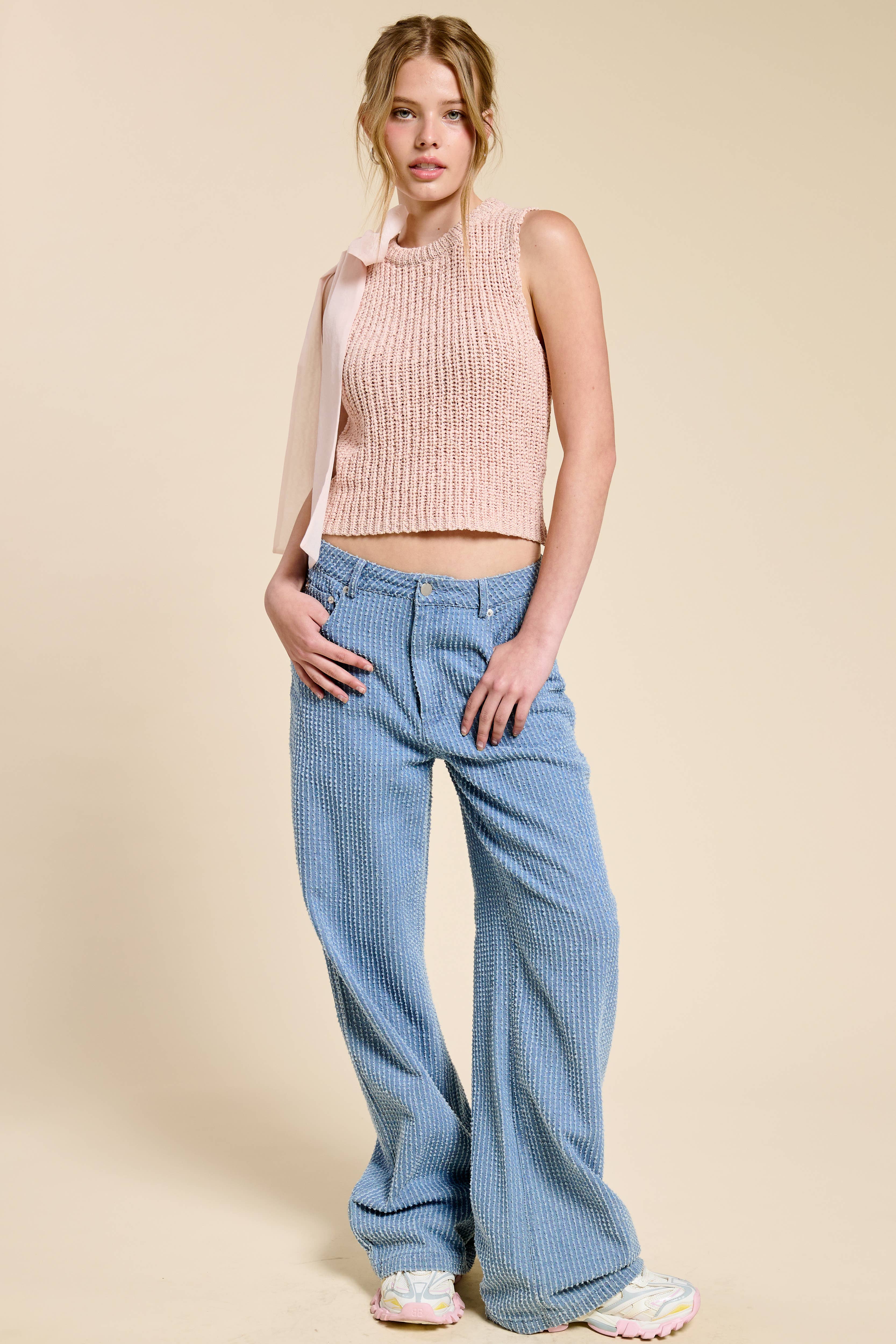 Mimosa - Wholesale Knit Top - Women's - Sleeveless Knit Tank with Oversized Bow Detail16