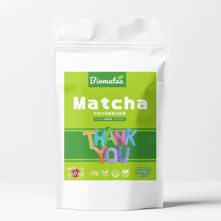 Biomatea - Wholesale Health/Detox Tea - Biomatea Matcha from Japan Gift Idea with Message, 30g – Vegan & Sugar-Free10