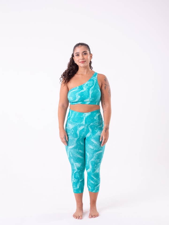Capri de poche aigue-marine pour la vente par Cloud9ine Activewear