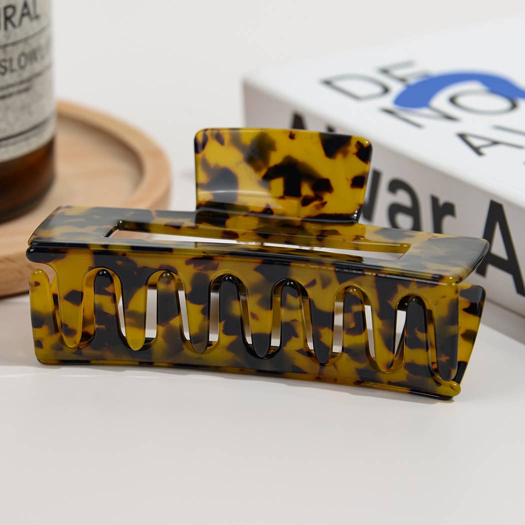 TheDivaSoap - Wholesale Hair Clip - Women's - Vintage Oversized Square Acetate Claw Clip, Eco-Friendly5