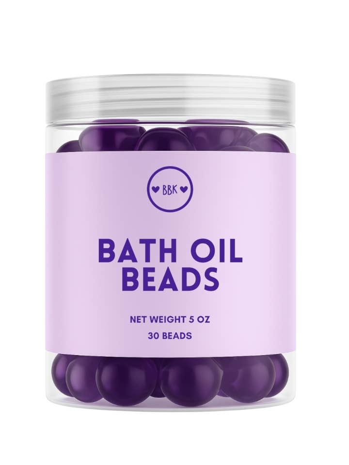 Purple Bath Oil Beads for wholesale by Boca Bear Kids
