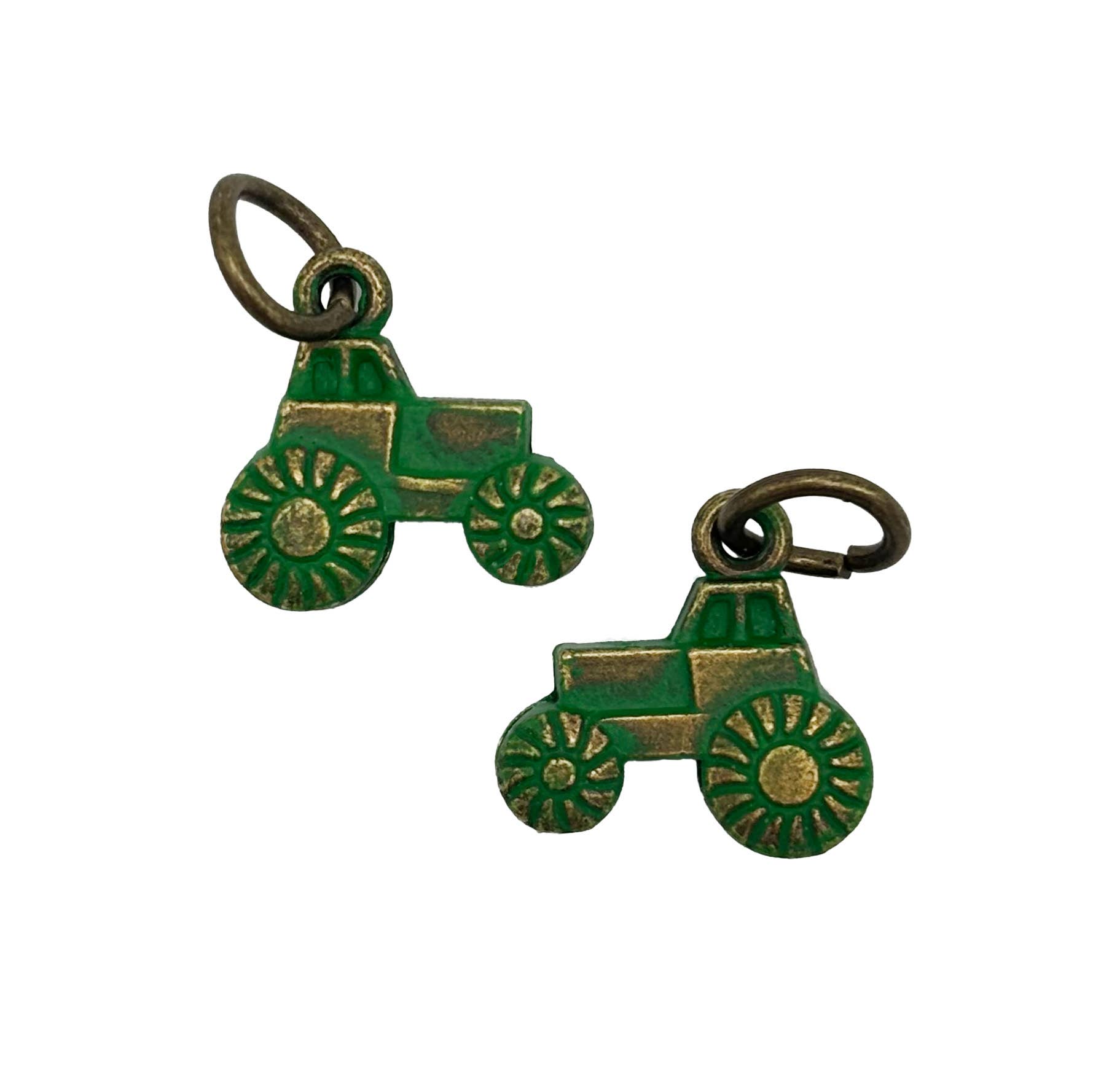 Gleeful Peacock - Wholesale Individual Charm/Pendant - Tractor Charm Bracelet, Necklace, or Charm Only1