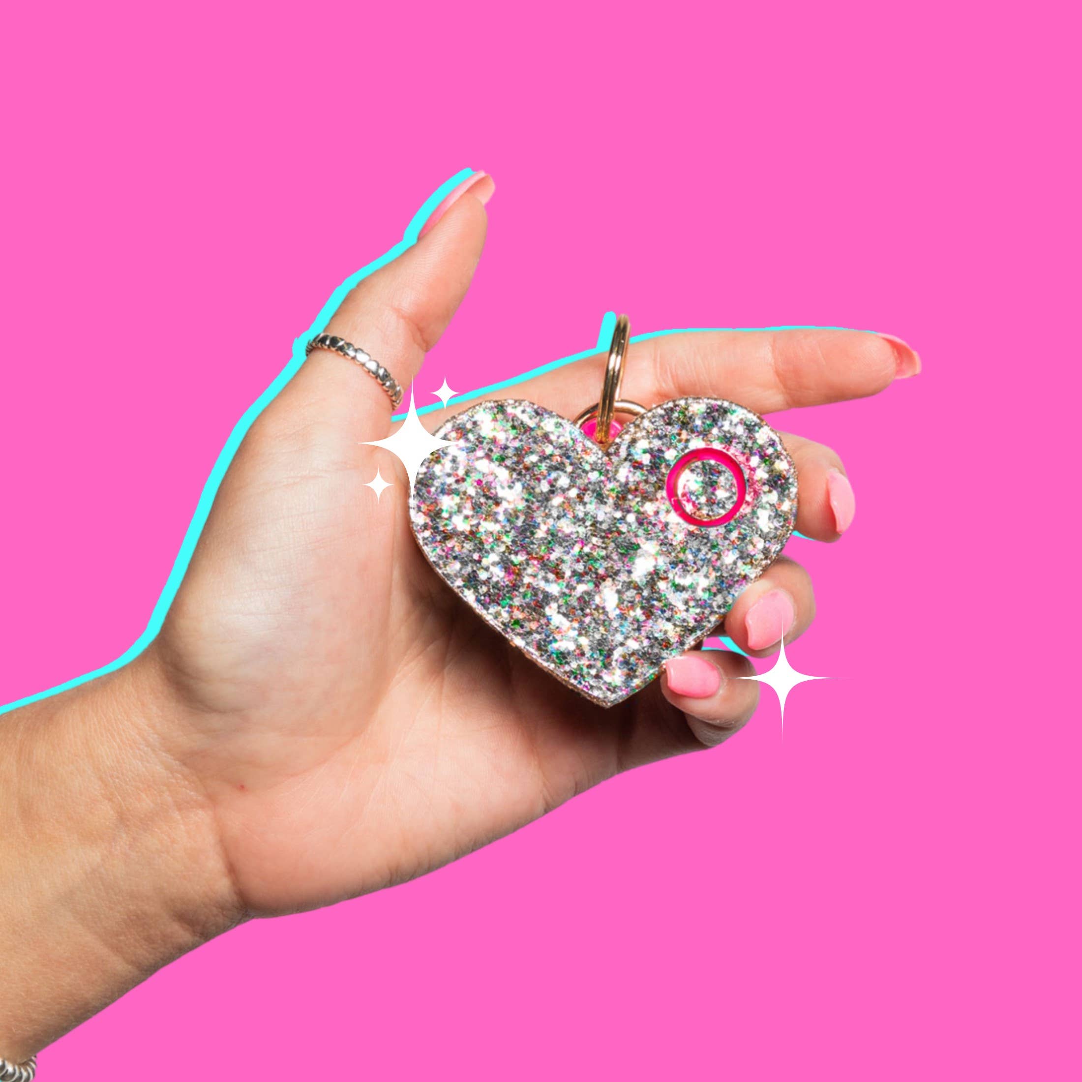 BLINGSTING - Wholesale Safety Alarm/Gear - Safety Alarm | Confetti Glitter Heart3