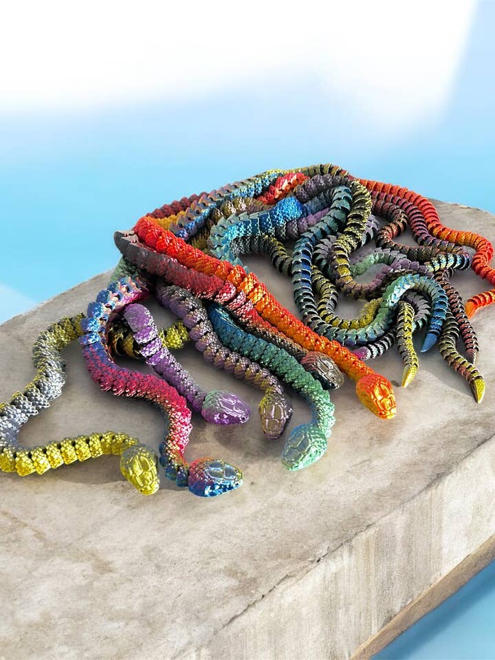 slang van 32 inch lang zijdeachtig glanzend gearticuleerd wiebelig friemelspeelgoed voor wholesale door 3D in Paradise