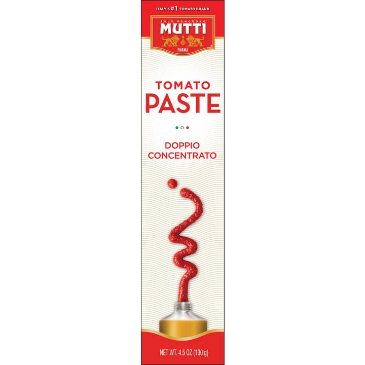 Mutti Tomato Paste Tube, 4.5 OZ for wholesale by KeHE Distributors, LLC
