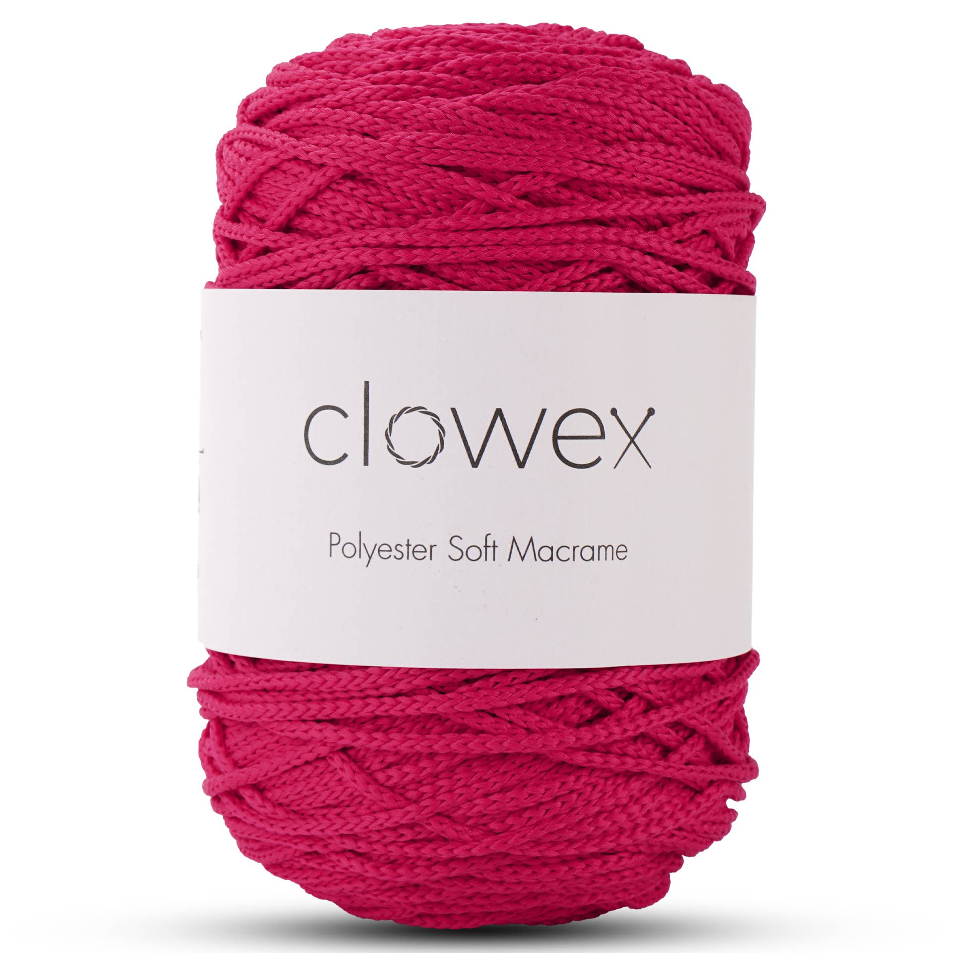 Clowex Textile LLC - Vente Fils à tricoter - Corde Macramé Douce en Polyester 2,5 mm, Fil de Corde Tressé Coloré6