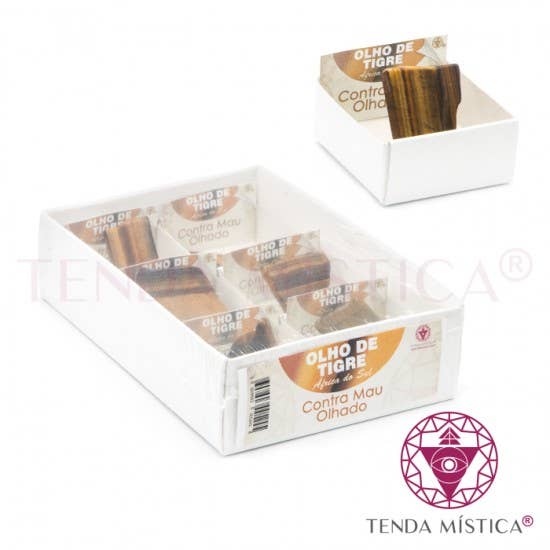 Boxen 4X4 Tiger's Eye Plates, 6 Stück für den Großhandel von Tenda Mística