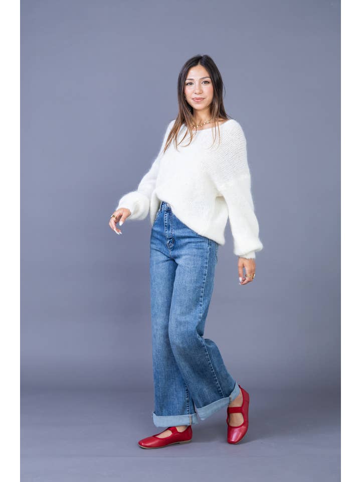 ANA & LUCY - Wholesale Jeans - Women's - Women's straight relaxed jeans "Émilie" - ANA & LUCY14