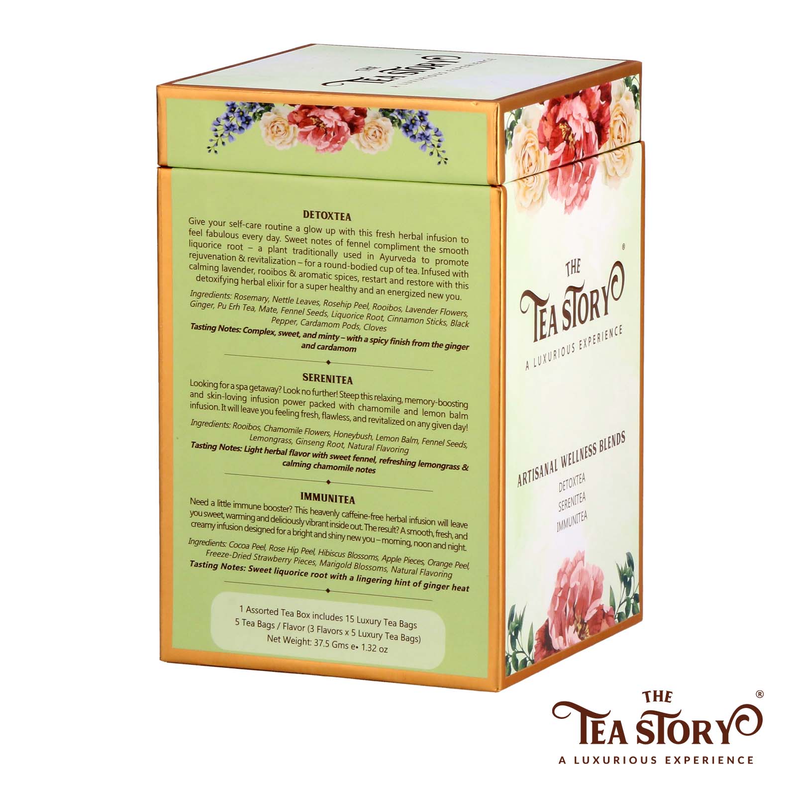 The Tea Story - Vendita all'ingrosso Tè in bustine - Scatola da tè assortita Wellness Blends1