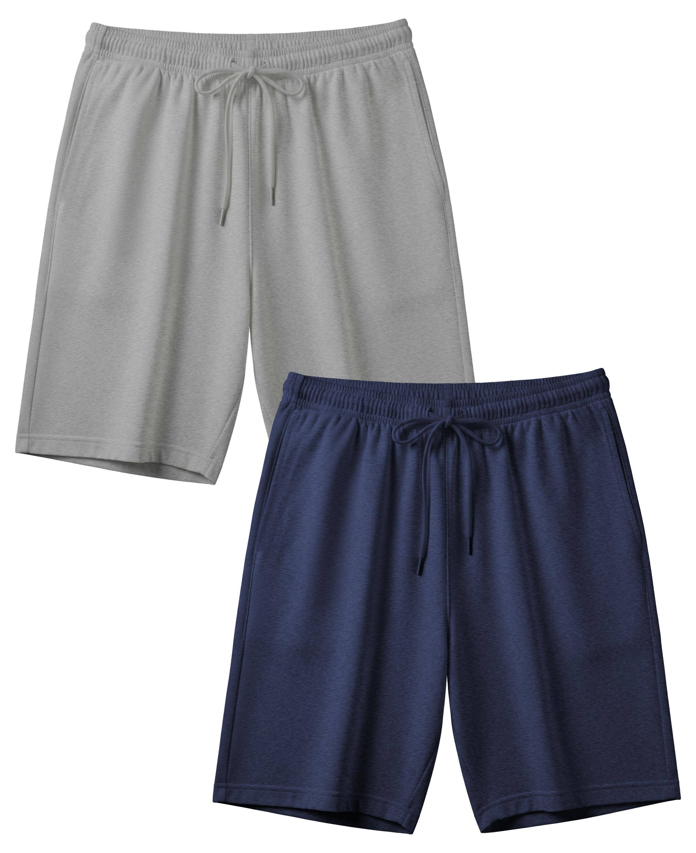 I-Wear Brands - Wholesale Athletic Shorts - Men's - Men's Cotton French Terry Drawstring Sweat Shorts0