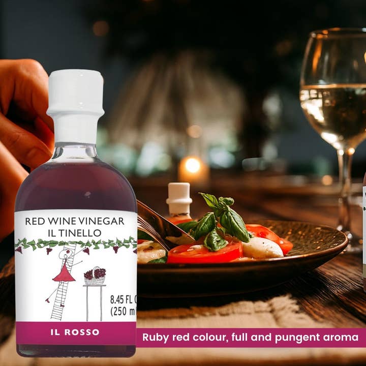 Wholesale Italian Food - Wholesale Vinegar - IL TINELLO, Red Wine Vinegar Aceto di Vino Rosso, (8.45 fl oz) 250ml5