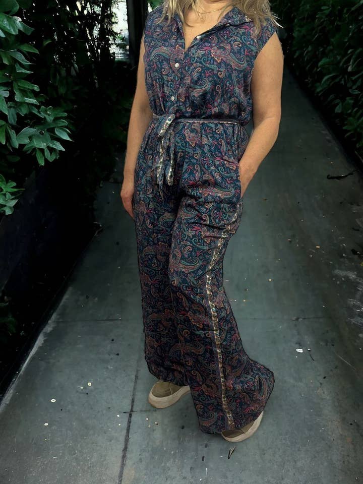 Nola by bijusol - Wholesale Jumpsuit - Women's - Silk Jumpsuit 2320