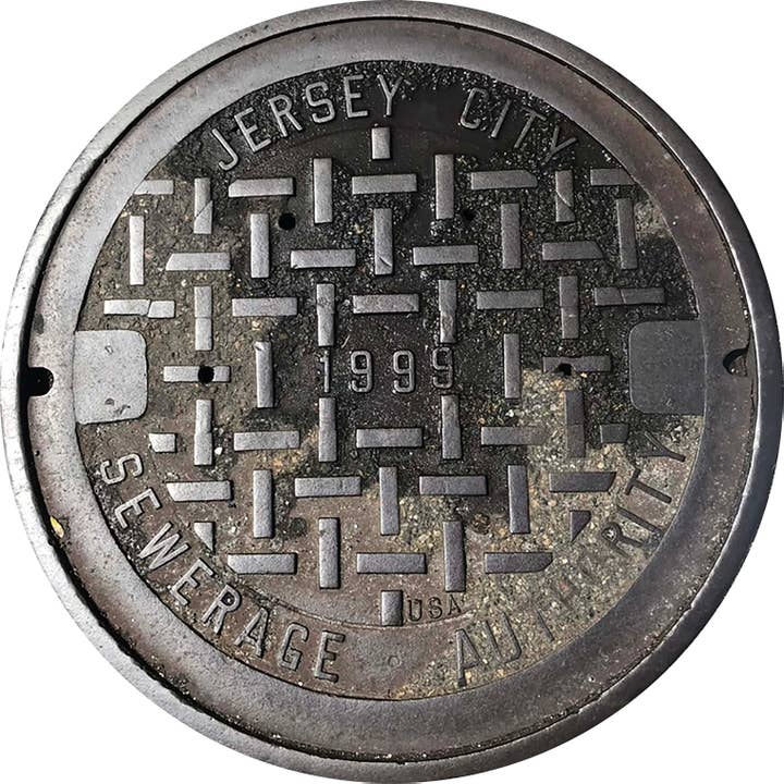 PROJETO NJ - Jersey City, NJ #2 - Capacho de Tampa de Esgoto por atacado de Vernakular Photo Designs